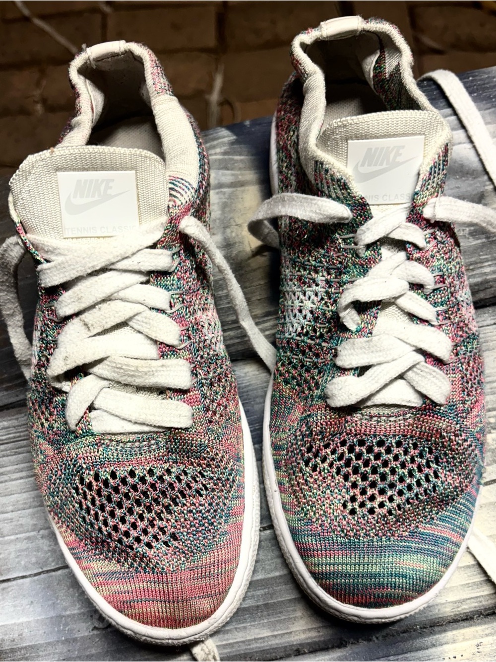 Nike Women’s Multicolor Flyknit Sneakers - Lightweight Comfort womens 7